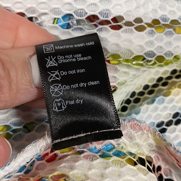 Berek Textured Sheer Multi Color 3/4 Sleeve Jacket - Picture 7 of 7